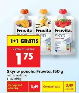Biedronka Skyr w pouchu Fruvita, 150 g oferta