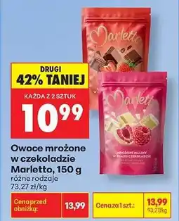 Biedronka Owoce mrożone w czekoladzie Marletto, 150 g oferta