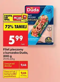 Biedronka Filet pieczony z kurczaka Duda 200 g oferta