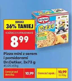 Biedronka Pizza mini z serem i pomidorami Dr.Oetker 3x73 g oferta
