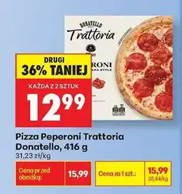 Biedronka Pizza Peperoni Trattoria Donatello, 416 g oferta