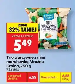 Biedronka Trio warzywne z mini marchewką Mroźna Kraina 750 g oferta