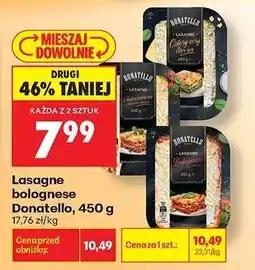 Biedronka Lasagne bolognese Donatello, 450 g oferta
