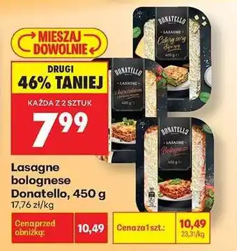 Biedronka Lasagne bolognese Donatello, 450 g oferta