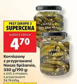 Biedronka Korniszony z przyprawami Nasza Spiżarnia, 330 g/190 g oferta