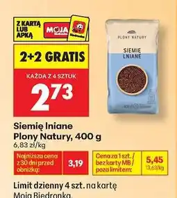 Biedronka Siemię lniane Plony Natury 400 g oferta