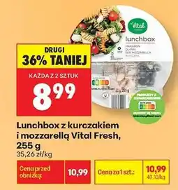 Biedronka Lunchbox z kurczakiem i mozzarellą Vital Fresh, 255 g oferta