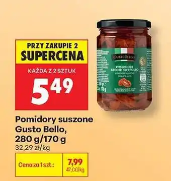 Biedronka Pomidory suszone Gusto Bello 280 g / 170 g oferta