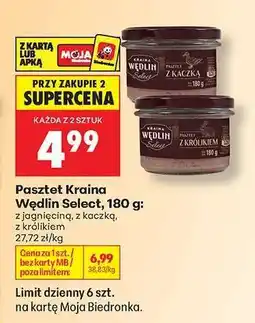 Biedronka Pasztet Kraina Wędlin Select, 180 g oferta
