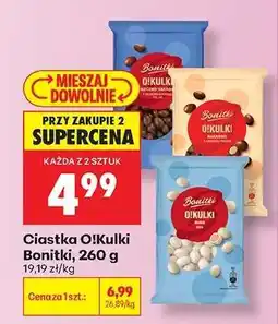 Biedronka Ciastka O!Kulki Bonitki, 260 g oferta