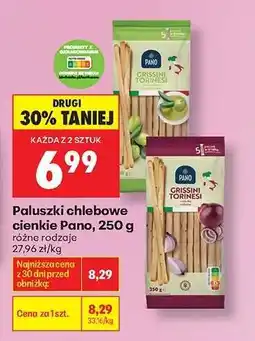 Biedronka Paluszki chlebowe cienkie Pano, 250 g oferta