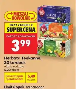 Biedronka Herbata Teekanne, 20 torebek oferta
