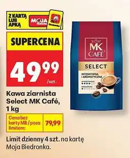 Biedronka Kawa ziarnista Select MK Café, 1 kg oferta
