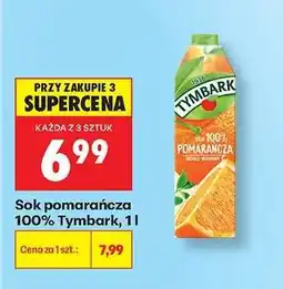 Biedronka Sok pomarańcza 100% Tymbark, 1 l oferta