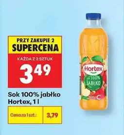 Biedronka Sok 100% jabłko Hortex, 1 l oferta