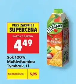 Biedronka Sok 100% Multiwitamina Tymbark, 1 l oferta
