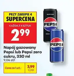 Biedronka Napój gazowany Pepsi lub Pepsi zero cukru, 330 ml oferta