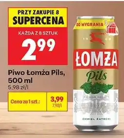 Biedronka Piwo Łomża Pils , 500 ml oferta
