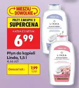 Biedronka Płyn do kąpieli Linda, 1,5 l oferta