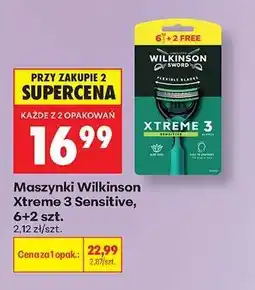 Biedronka Maszynki Wilkinson Xtreme 3 Sensitive, 6+2 szt oferta