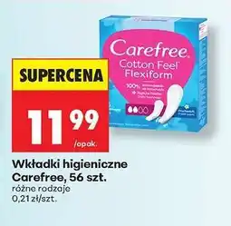 Biedronka Wkładki higieniczne Carefree 56 szt oferta