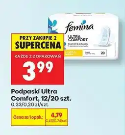 Biedronka Podpaski Ultra Comfort, 12/20 szt oferta