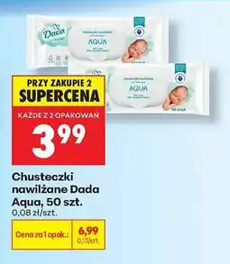 Biedronka Chusteczki nawilżane Dada Aqua , 50 szt oferta