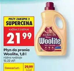 Biedronka Płyn do prania Woolite, 1,8 l oferta