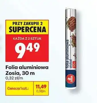 Biedronka Folia aluminiowa Zosia, 30 m oferta