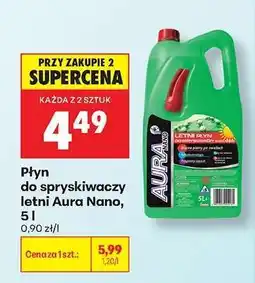 Biedronka Płyn do spryskiwaczy letni Aura Nano, 5 l oferta