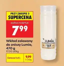 Biedronka Wkład zalewany do zniczy Lumia, 470 g oferta