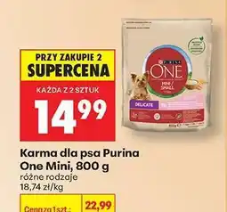 Biedronka Karma dla psa Purina One Mini 800 g oferta