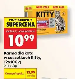 Biedronka Karma dla kota w saszetkach Kitty 12x100 g oferta