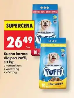 Biedronka Sucha karma dla psa Puffi, 10 kg oferta