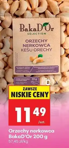 Biedronka Orzechy nerkowca BakaD’Or, 200 g oferta