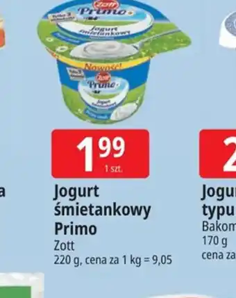 E.Leclerc Jogurt śmietankowy Primo Zott oferta