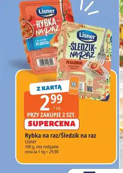 E.Leclerc Ryby na raz/Śledzik na raz Lisner oferta