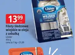 E.Leclerc Filety śledziowe wiejskie w oleju z cebulką Lisner oferta