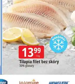 E.Leclerc Tilapia filet bez skóry oferta
