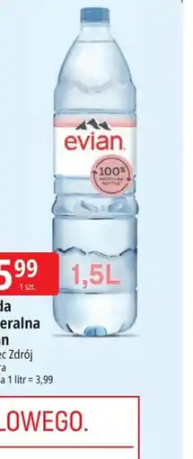 E.Leclerc Woda mineralna Evian oferta