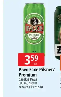 E.Leclerc Piwo Faxe Pilsner/Premium oferta