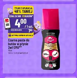 Polomarket Czarna pasta do butów w płynie 2w1 EMU oferta