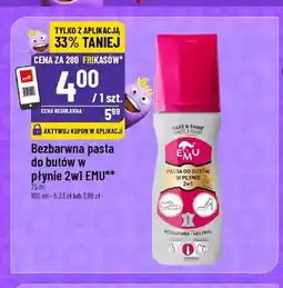 Polomarket Bezbarwna pasta do butów w płynie 2w1 EMU oferta