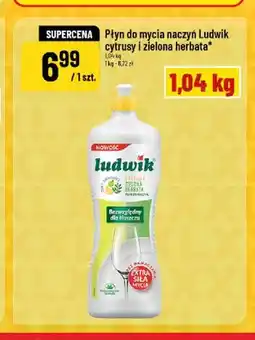Polomarket Płyn do mycia naczyń Ludwik Cytrusy i Zielona Herbata oferta