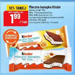 Polomarket Mleczna kanapka Kinder Milk-Slice Brzoskwinia Marakuja oferta