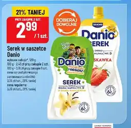 Polomarket Serek homogenizowany w saszetce Danio o smaku waniliowym oferta