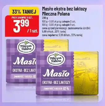 Polomarket Masło ekstra bez laktozy Mleczna Polana oferta