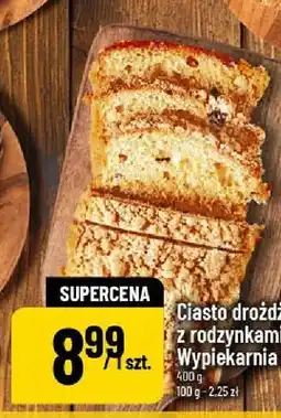 Polomarket Ciasto drożdżowe z rodzynkami i masłem Wypiekarnia i Ciachownia oferta