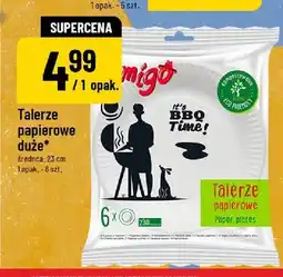Polomarket Talerze papierowe duże Migo oferta