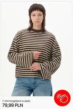 Cropp T-shirt longsleeve w paski Cropp oferta
